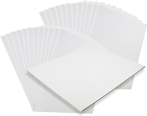 Foam Board 18x24 | 100-Pack Acid-Free Foam Core Boards - Thick White Polystyrene Sheets for Displays