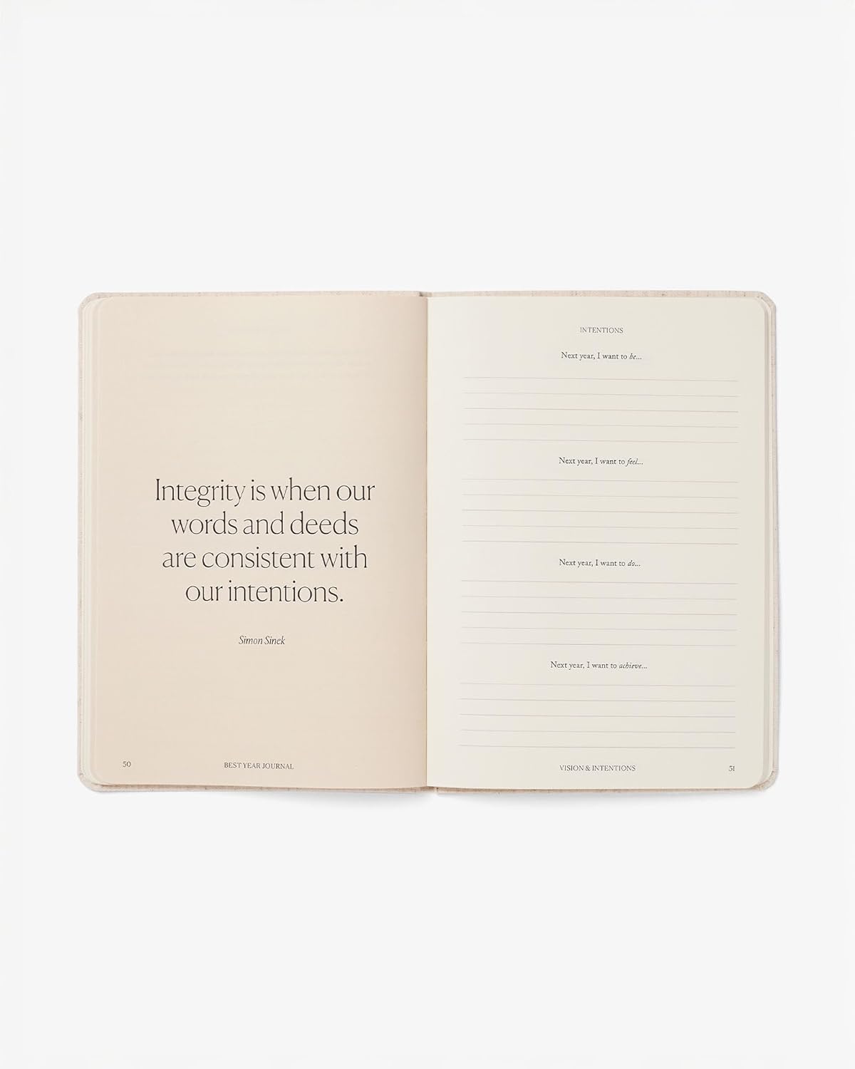 Best Year Journal - Essential One Year Self-Growth Planner | Green Color