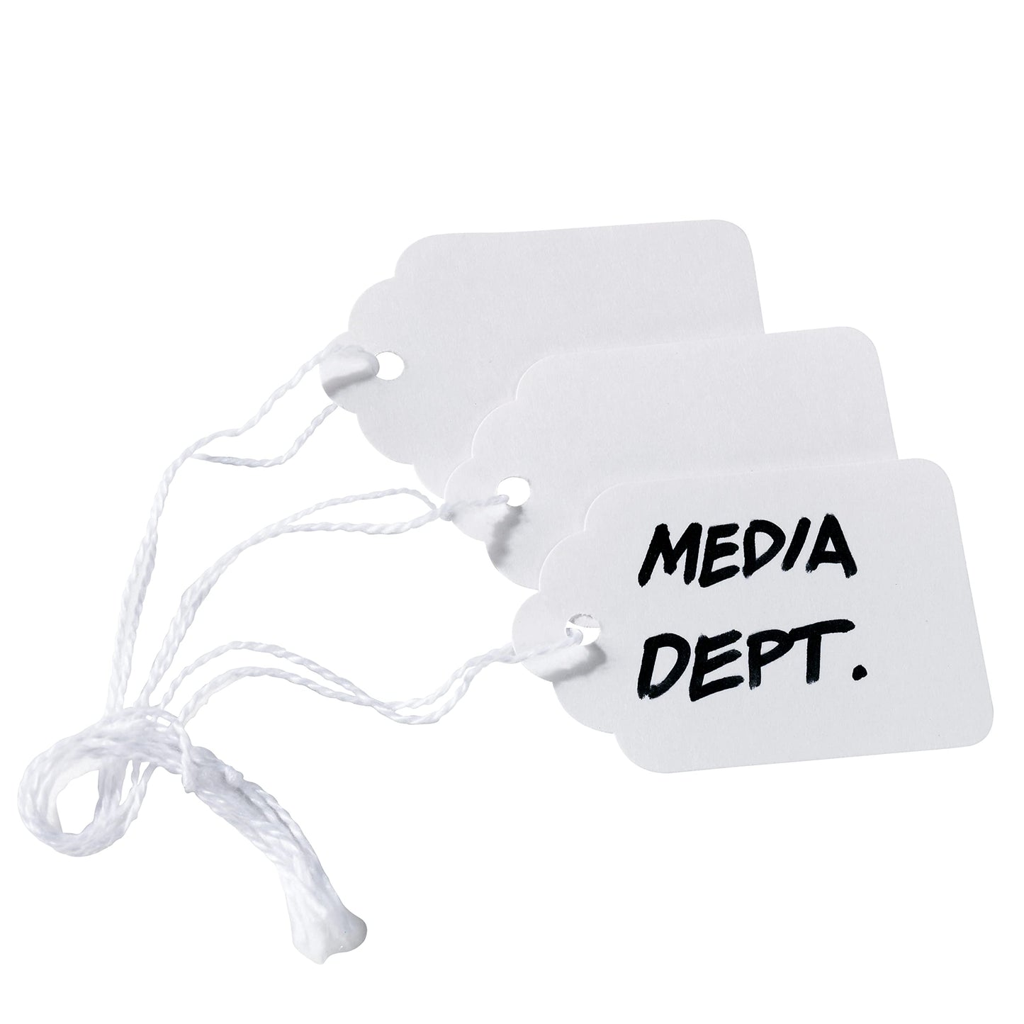 Avery White Marking Tags, Strung, 1-3/4" x 1-3/32", Pack of 100 (11062)