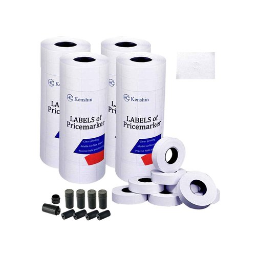 MX-6600 Price Labels, 1,6000 Blank Price Tag 2-line Pricing Gun Labels for Retail, Suitable for MX-6600, MX-6602, G6000, YH-689 and Many Other 2 Line Pricing Gun Labeling Machines (Not Include Gun