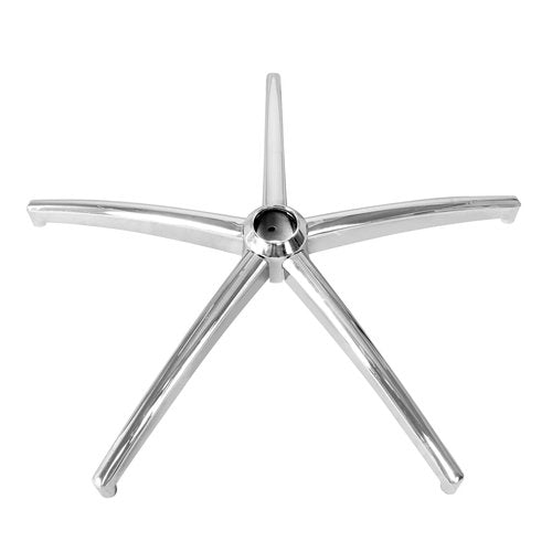 Frassie Metal Office Chair Base Replacement with 5 Casters, 28 Inch Heavy Duty Chair Base Part (Silver)