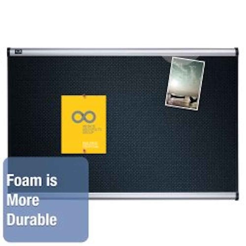 Quartet Bulletin Board, 3' x 2', Embossed, Hi-Density Foam, Aluminum Frame (B343A)