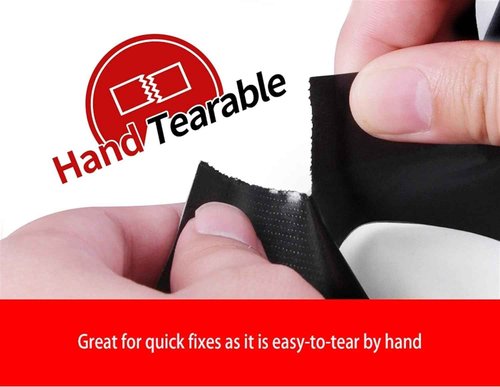 ADHES Duct Tape Heavy Duty Waterproof, 12 Rolls x 1.88 Inch x 105 Feet (35YD) Strong Adhesive & No Residue Black Duct Tape Duck Tape for Indoor & Outdoor Repairs, Industrial, Professional Use