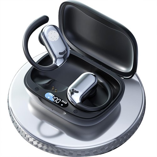 Haiseire Translation Earbuds Real Time,AI Languages Translator Earbuds,Audifonos Traductores Inglés español,Translating Headphones Bone Conduction,Bluetooth Translation Earbuds,M74 Black