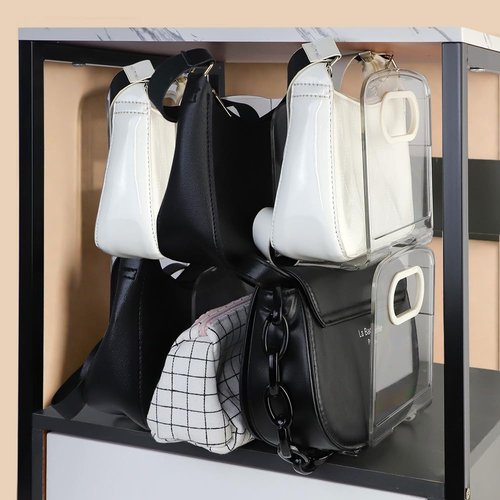 Mulaibdin Acrylic File Sorter with Pen Holder, Sturdy Desk File Organizer with Handle, Clear Purse Handbag Storage Desktop Divider File Folder Rack for Home Office Kitchen Supplies 3 Sections (2 Pcs)