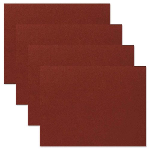 Fine Stationery Plain Burgundy Certificate Folders - Pack of 25, Linen Cover 80 lb. Stock, Folded, Die-Cut Corners, for Office, Business Awards, Graduation, School Diploma Holder, 9-1/2"" x 12""