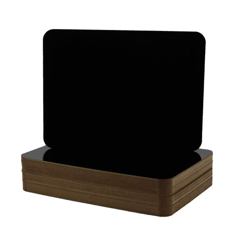 "Flipside Products 40064 Dry Erase Board, 0.125"" Height, 9"" Wide, 12"" Length, Black (Pack of 24)" (A40064)