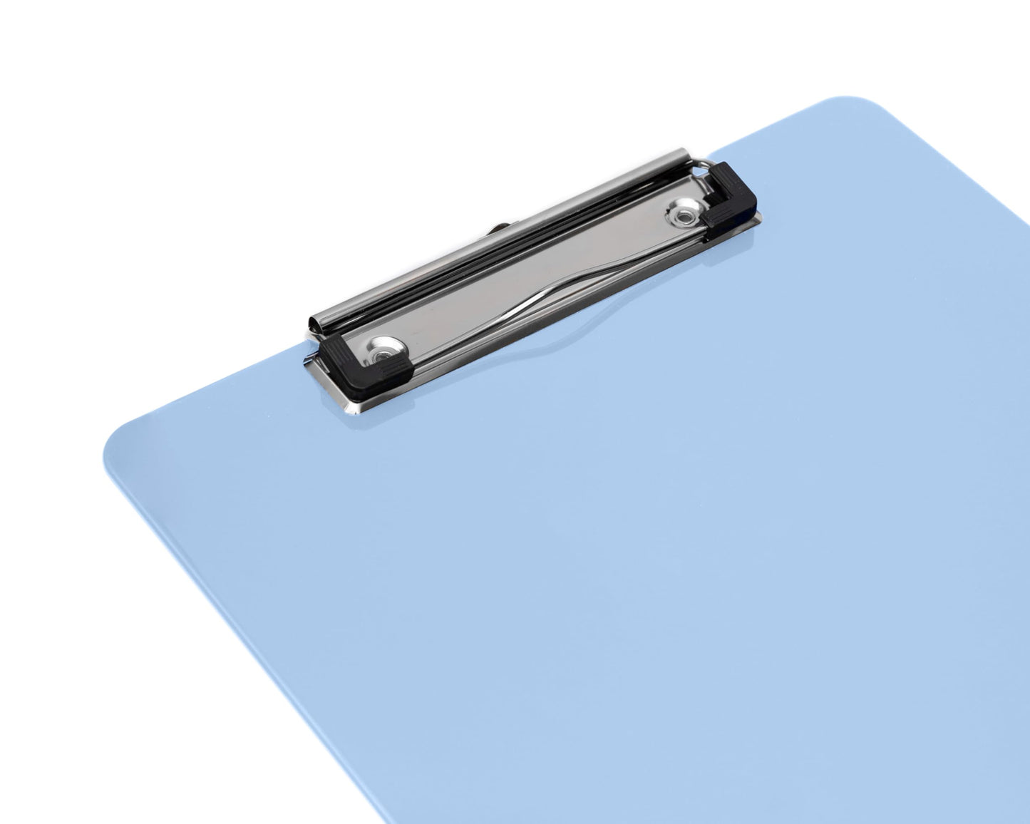 Light Blue Plastic Clipboard with Low Profile Clip (Pack of 6) - Letter Size Clipboard Blue with Flat Clip, A4 Size Acrylic Clip Board for Boys and Girls | Cute College & Back to School Supplies