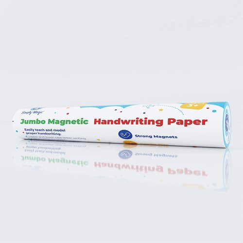 Jumbo Magnetic Handwriting Paper - Large Magnetic Lined Paper for Whiteboard, Primary Dry Erase Notebook Poster, Giant Early Writing Page, Classroom Resources for Teachers Simply Magic - 23" x 18"
