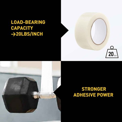 Lichamp 10 Rolls Clear Duct Tapes Heavy Duty, Waterproof No Residue Clear Duct Tape for Packaging Taping Sealing Repairing Tying, Thick & Wide Tape for DIY or Commercial Use, 2 inches x 25 Yards