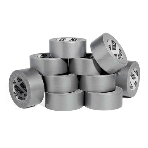 Lockport Duct Tape Heavy Duty Waterproof - 10 Roll Pack Silver Duct Tape Bulk - 30 Yards x 2 Inch - No Residue, Flexible, Strong, All- Weather Resistant and Easy Tear - Grey Heavy Duty