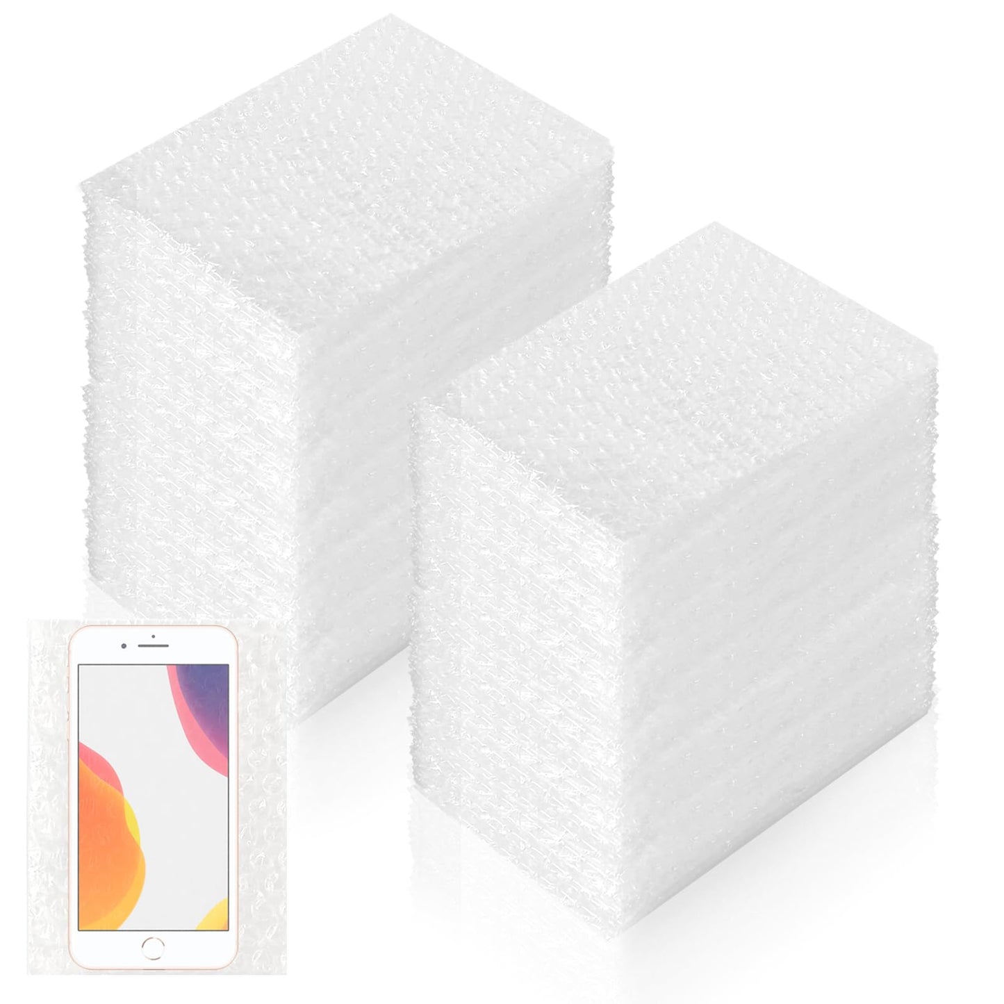 200 Pcs Bubble Wrap Pouches, 4 x 6 in Clear Bubble Wrap Bags Packing Materials for Fragile Items Wrap Sleeves for Packing Shipping