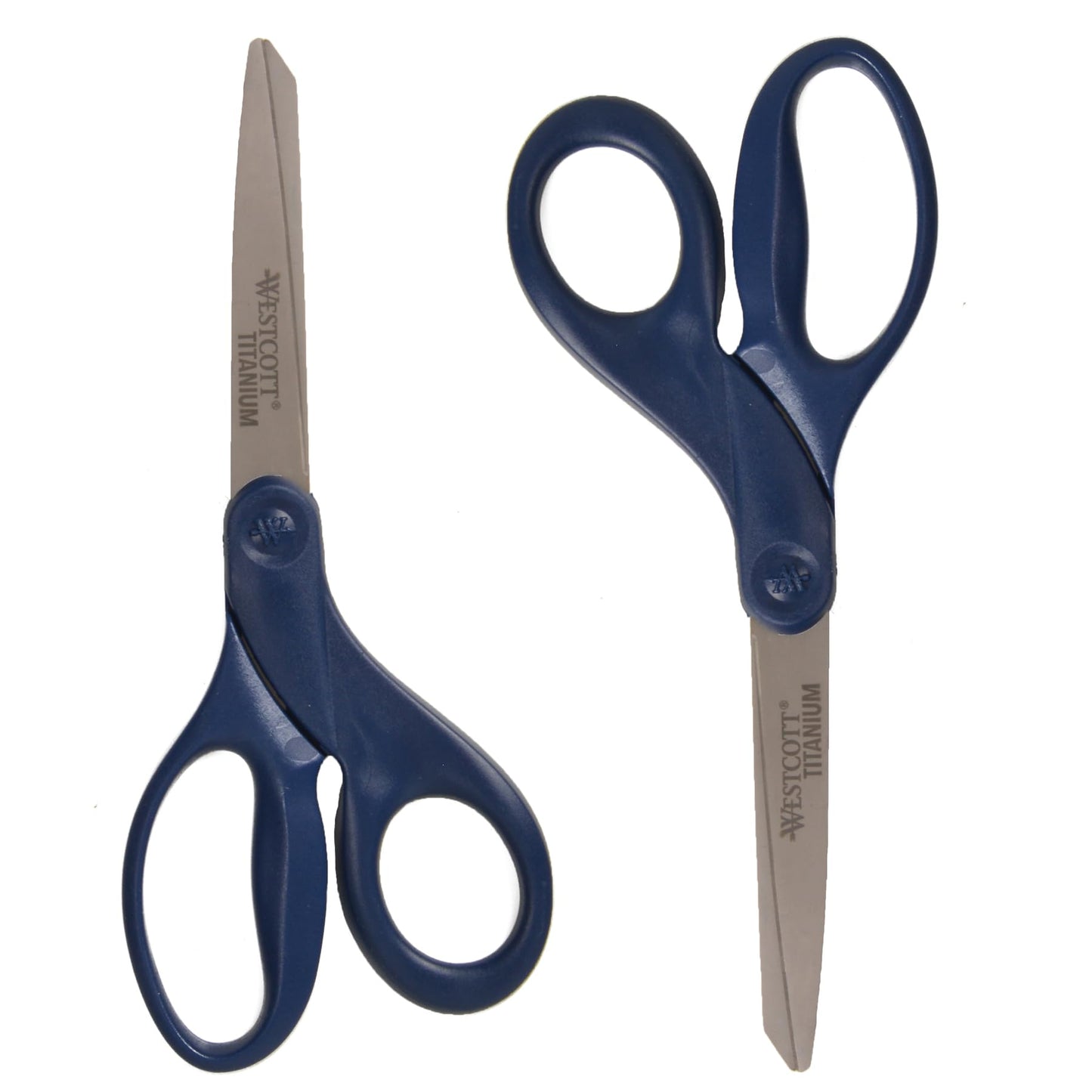 Westcott 17509 8-Inch Titanium Heavy-Duty Scissors, Navy