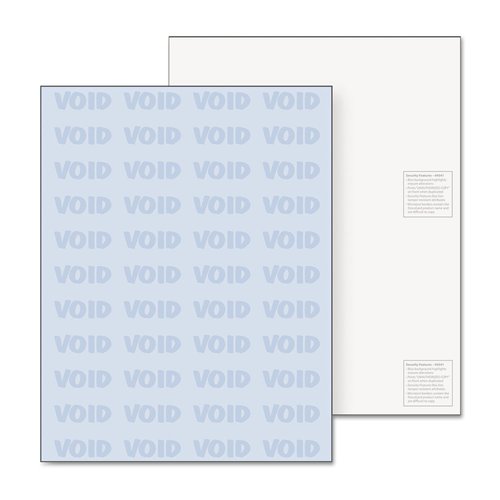DocuGard Medical Security Papers, 24 lb Bond Weight, 8.5 x 11, Blue, 500/Ream