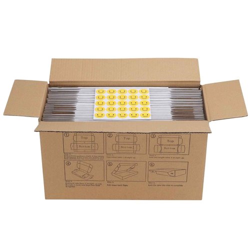 HORLIMER 12x9x3 inches Shipping Boxes Set of 50, White Medium Corrugated Cardboard Box Literature Mailer