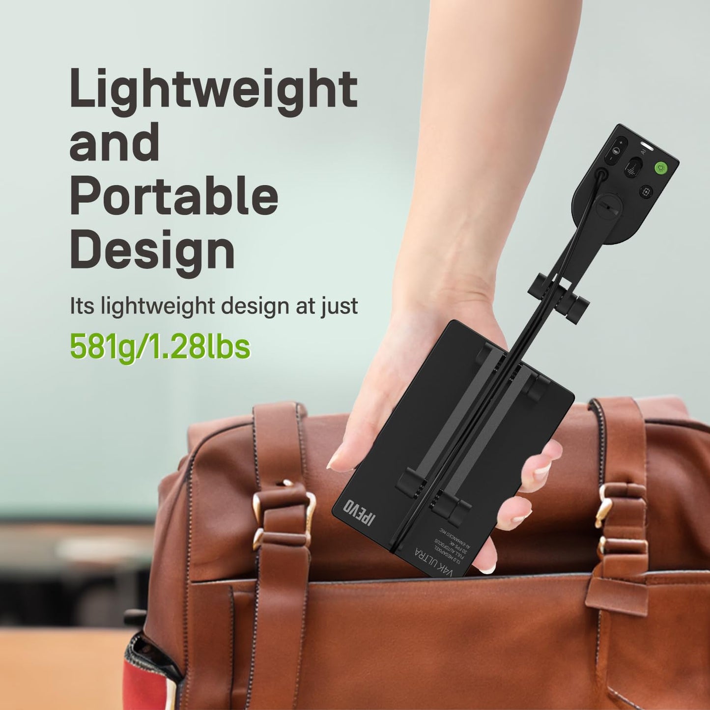 IPEVO V4K-13MP Ultra USB Document Camera, 4K Ultra HD Resolution, Auto-Focus, High-Definition Imaging, Plug and Play. On-The-Go, for Teaching, Visualization, Online Learning, and Web conferencing