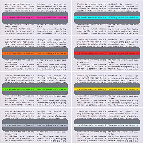 Guided Reading Strips for Dyslexia - 16 Colored Highlight Overlay Rulers