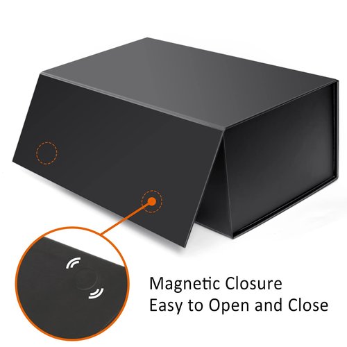 4X6 Index Card Holder, Index Card Storage Box 4 x 6 Inches, Fits 1200 Flash Cards - 2 Pack, Black