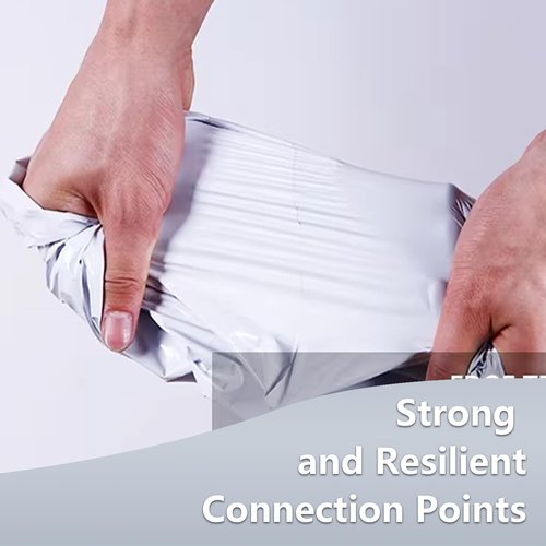 Poly Mailers by 9527 - Self-Sealing Shipping Bags | 100 Count, 10x13 Inches, 2.5 Mil White