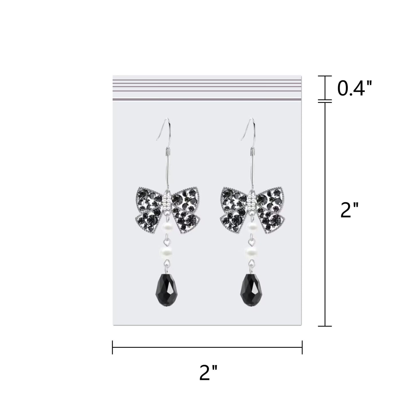 Clear Plastic Jewelry Zip Bags 200pcs 2" x 2" Small Zipper Bags for Jewelry Clear Resealable Zipper Poly Bags 2 Mil Pills Craft Beads Coins Candy Seeds Sample (12 Sizes to Choose from)