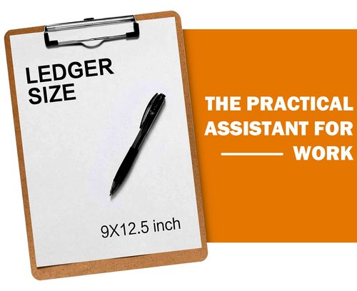 Clipboards, HERKKA 25 Pack Hardboard Office Clipboards Low Profile Clip Standard A4 Letter Size, ECO Friendly