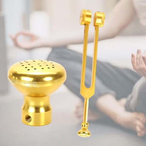 Colaxi Tuning Fork Boot Holder Aluminum Multifunction Supplies Lightweight Portable Yoga Protection with Screw Home Replacement, Gold