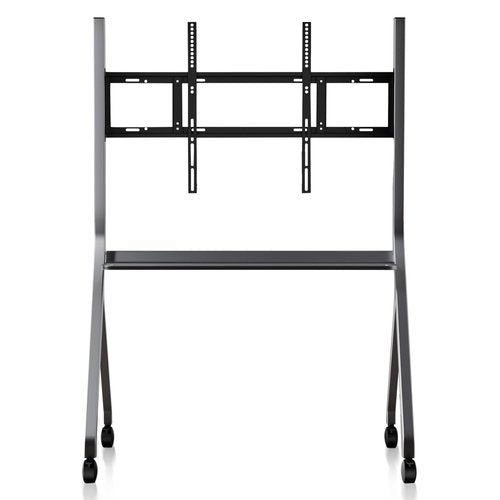 MINZONA Smart Board Stand with Four Lockable Wheels for 55"-86 Electronic Whiteboard, Digital Whiteboard Stand for Home, Smart Board for Classroom and Office with Mobile Stand