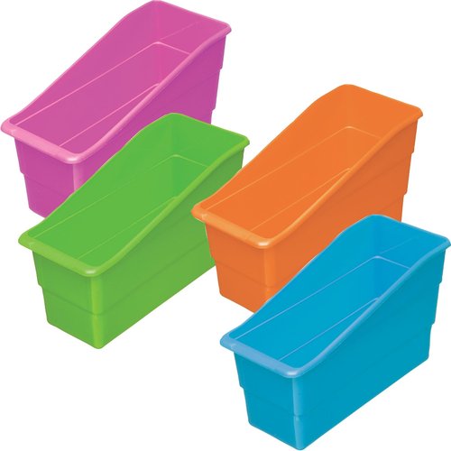Really Good Stuff Set of 4 Neon Book And Binder Holders