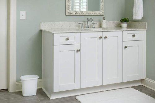 Rubbermaid Vanity Trash Can - 1.5 Gallon Wastebasket in White | Perfect for Kitchen, Office & Bathroom (Pack of 2)