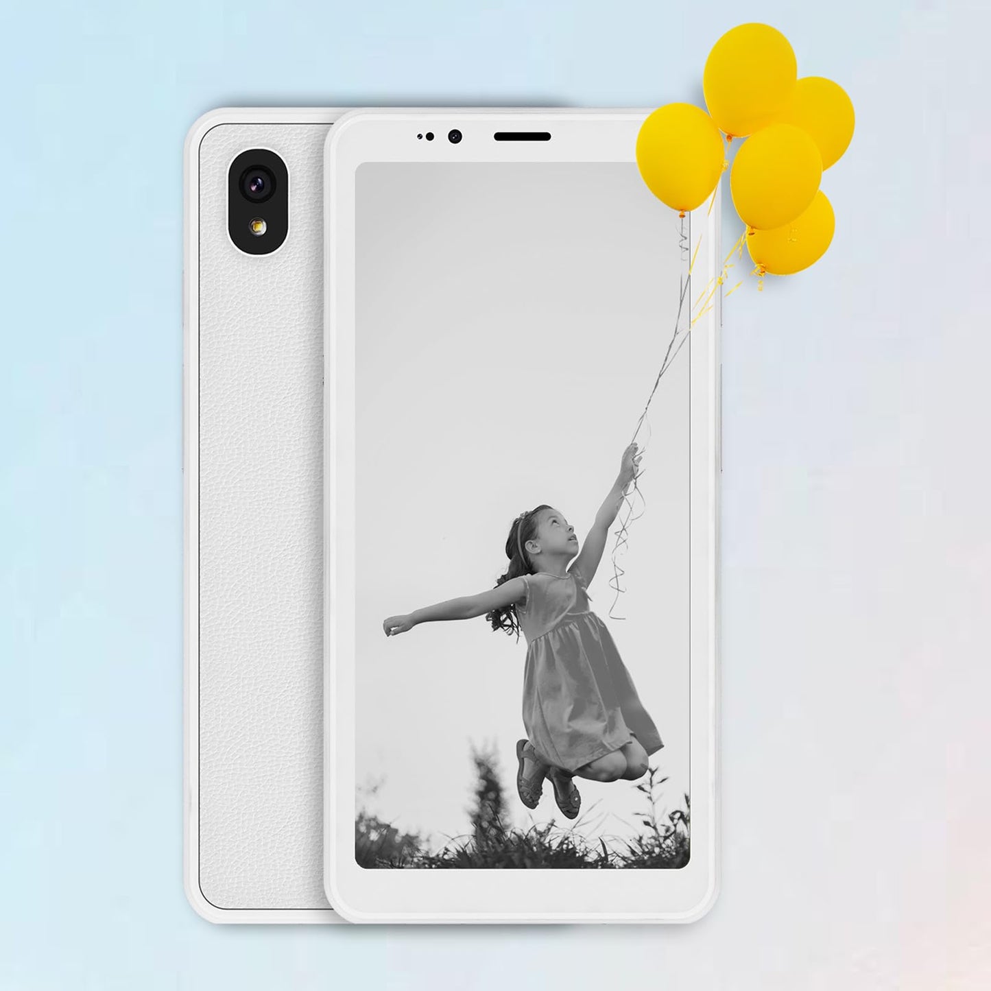 Bigme HiBreakS Epaper Smart Phone,3300mAh Battery, 8-Core Processor, 6GB+128GB, 5.84 Inch Mobile Phone, Dual Camera, White (Black and White)