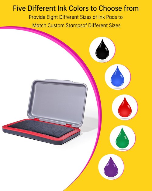 PuLongKer Custom Logo Stamp – Business Stamp with Your Design – Customized Wood Stamp Image for Branding – Personalized Stamp for Business,(2"x2")
