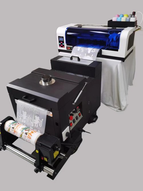 WJTZXY A3 Plus XP600 DTF Printer with Shaking Dryer Machine,Stable, Colorful,Include 5x500ml Ink & Film and Powder