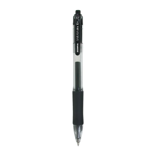 Zebra Pen Sarasa Dry X20 Retractable Gel Pens, 0.7mm Medium Point, Black Ink with Rapid Dry Ink Technology, Ideal for Office Supplies and School Supplies, 36-Pack (46136)