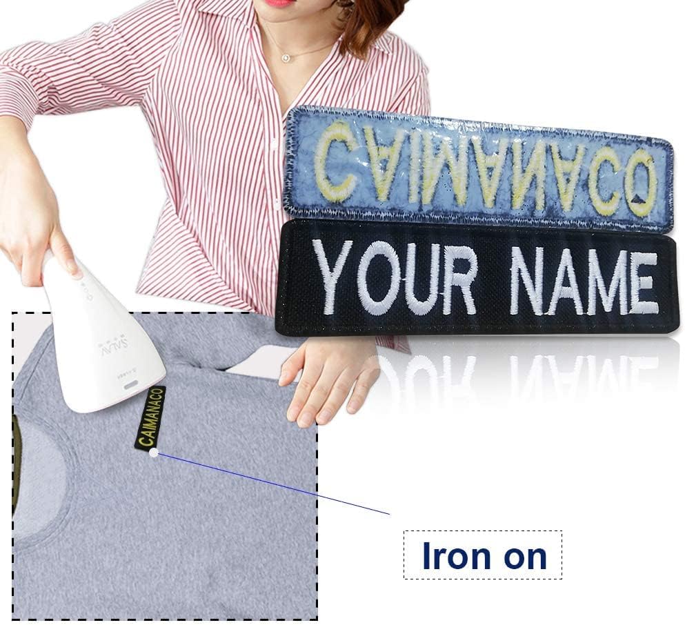 Skiennix Custom Embroidery Name Patches - Personalized Military Tapes for Clothing & Bags | 2 Pieces