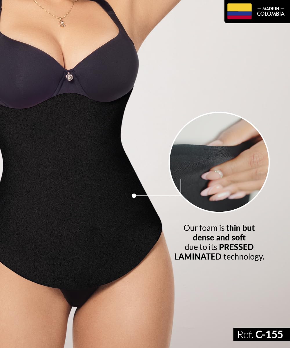 Forma Tu Cuerpo Lipo Foam 360 Long Post Surgery Abdominal Board for Lipo 360, Tummy Tuck, BBL Recovery, Compression Support, and Liposuction Supplies (Black M)