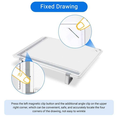Drafting Table A3 Drafting Table Drawing Board, Portable A3 Drawing Board Multi-Function Drafting Tools Set, Architectural Technical Graphic Sketch Set with Parallel Rulers and