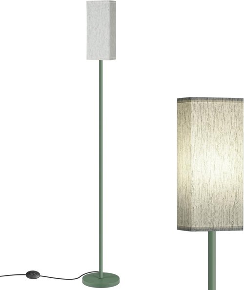 Skiennix 64.6" Floor Lamp - Modern Minimalist Standing Lamp with Foot Switch | Green Finish for Living Room & Office