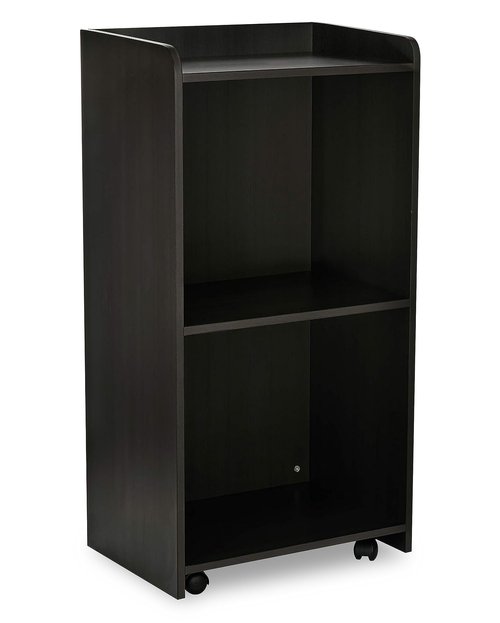 AdirOffice Podium with Wheels, Hostess Stand for Restaurant, Rolling Podium Stand, Black