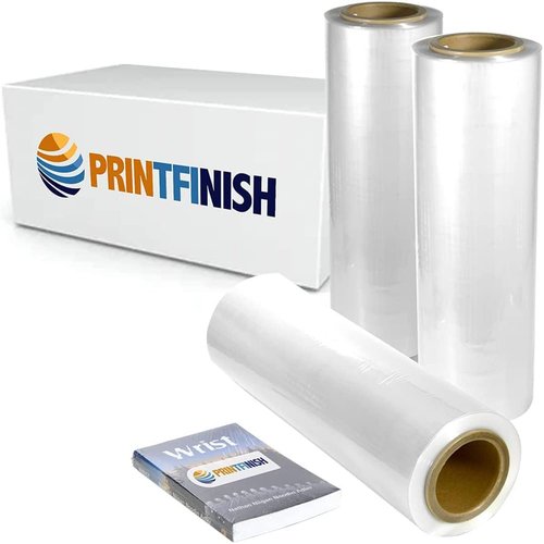 PrintFinish Shrink Wrap Film 14" x 525' Heat Wrap POF Centerfold - Polyolefin 75 Gauge High Quality Heavy Duty