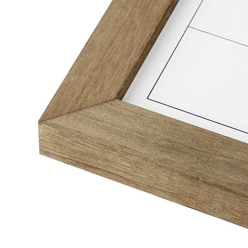 Dry Erase Monthly Calendar Whiteboard for Wall, Solid Pine Wood Rustic Brown Frame Magnetic Surface Whiteboard for Wall，23.6"x 31.5"(YLBB-B-RB-6080)