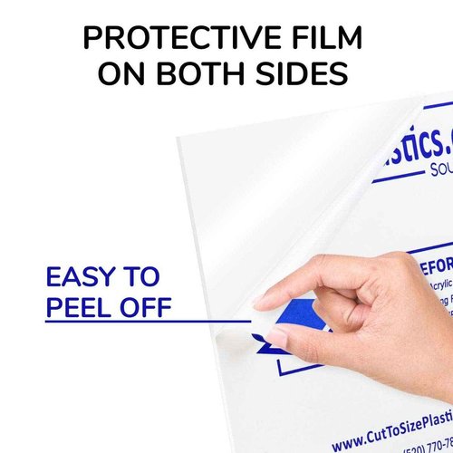 Source One LLC 1 Inch Thick Acrylic Sheet (12 x 24, Clear)