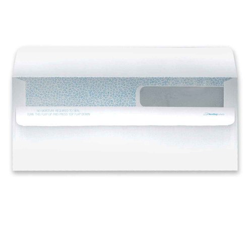 NextDayLabels - Double Window SELF SEAL Security Check Envelopes - Compatible with QuickBooks and Other Checks, Box of 500