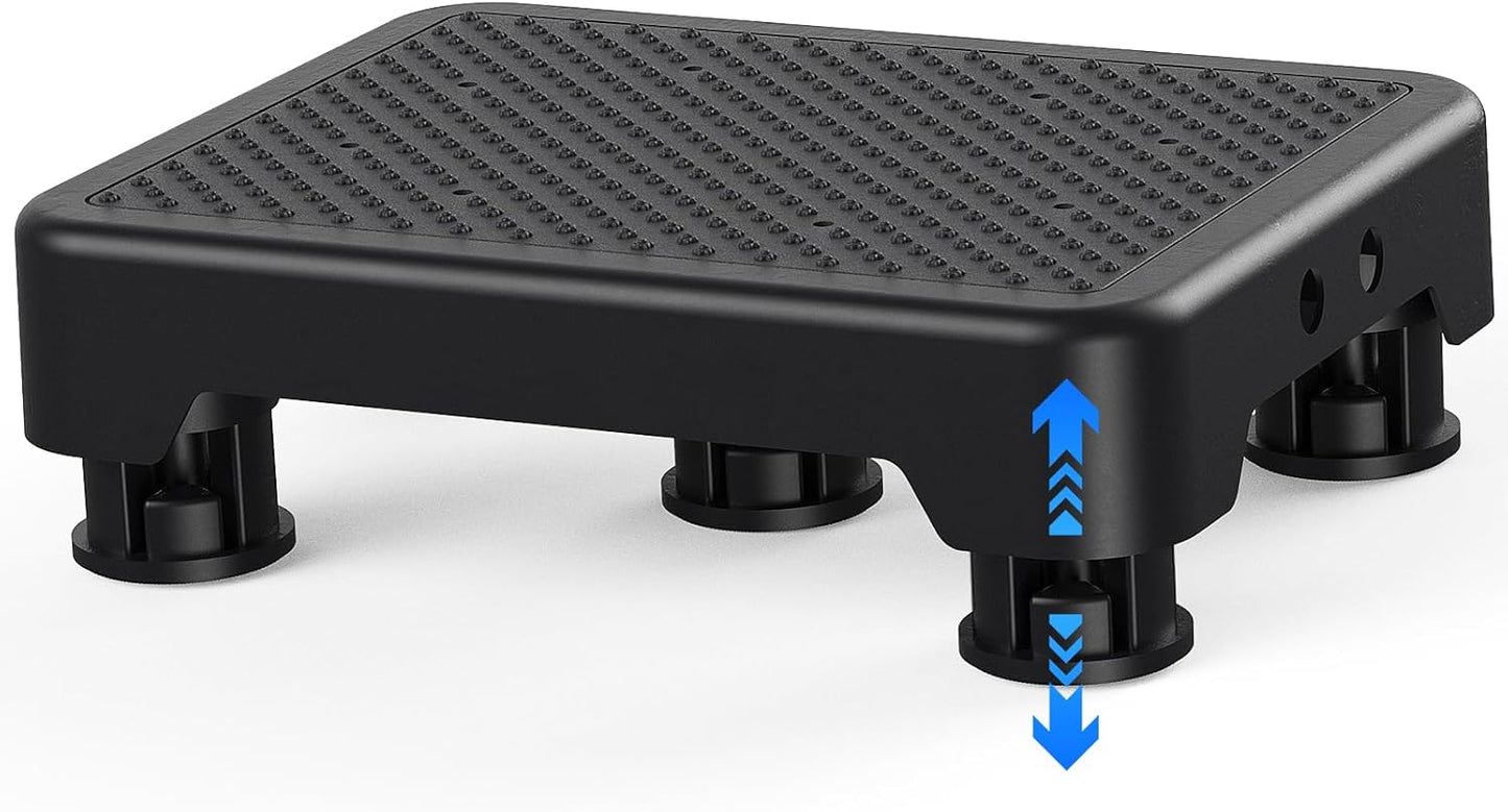 SPACELEAD Step Stool for Adults & Seniors - Portable Anti-Slip Stair Assist, 600lbs Capacity, Black