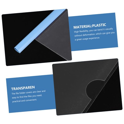 DOITOOL 10pcs File Folders Sliding Bars Report Covers for Classroom Office Supplies