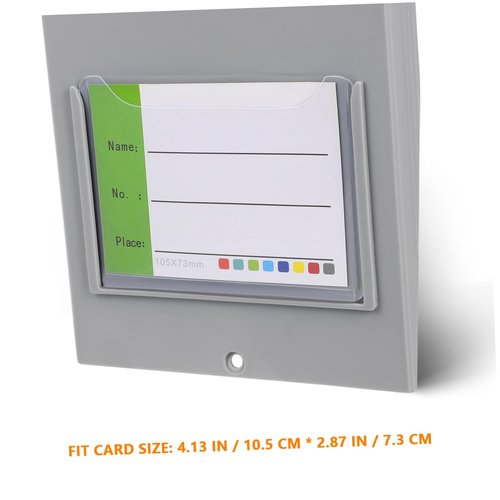Homoyoyo Strong Material Card Rack Pocket Magnetic Timecard Holder Easy to Organize