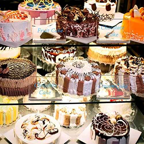 20 Pack Acrylic Mini Chalkboard Signs for Food, AITEE Clear Mini Tabletop Chalkboards, Small Buffet Chalkboards for Bakery, Birthday Parties, Message Boards, Weddings and Retail