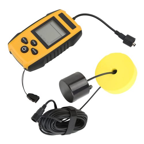 Fish Finder Detector LCD Display Water Depth Fish Position Detection for Kayak Fishing with 45 Degree Sensor Beam Angle