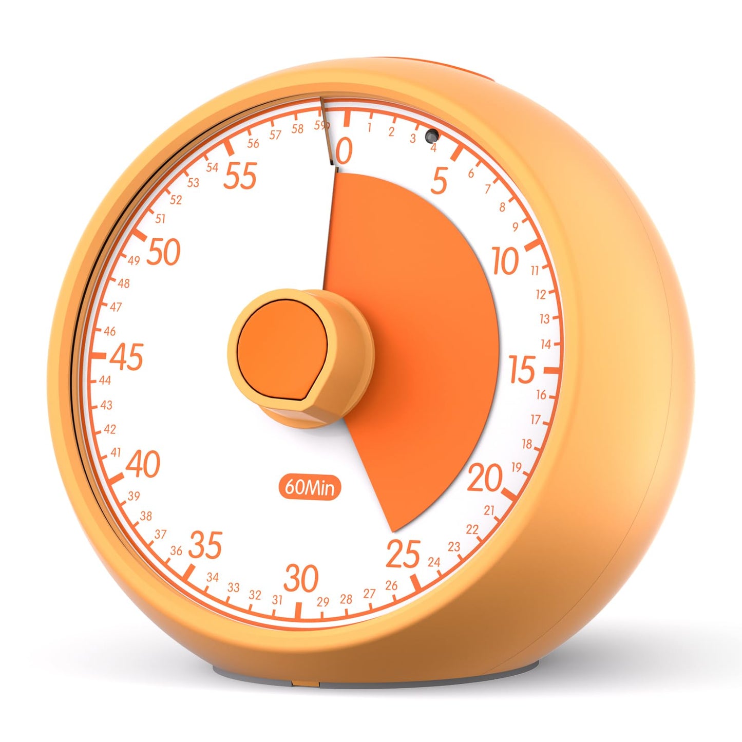 Visual Timer for Kids 60-Minute Countdown Timer with Optional Alarm, Focus Tool for ADHD & Autism, Time Management for Homework, Chores, Office, Kitchen, Teaching & Study Routines (Orange)