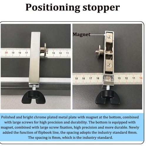 Manual Creasing Machine, A3/A4 Paper Creaser Scoring Machine, 350mm Scoring Paper Creasing Machine, Paper Folding Machine, Desktop Heavy Duty Metal Paper Creaser for Paper Card Boo