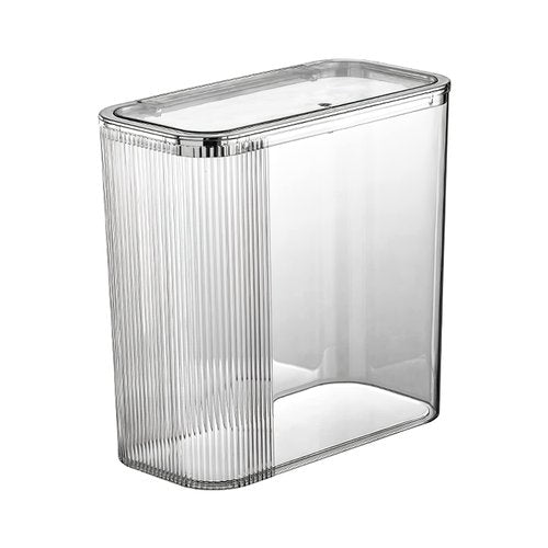 Aiabaleaft Transparent trash can Wastebasket, Bathroom Trash Can with Lid, 3.5 Gallon Kithen Garbage Can for Bathroom, Bedroom, Kitchen, Office, Craft Room (Transparently)